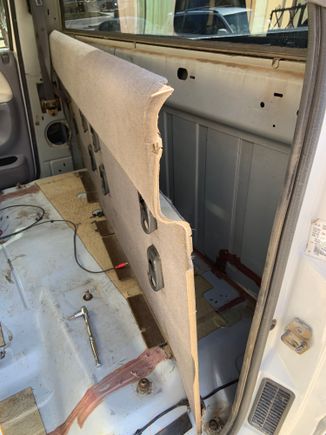 Removing the old panel.