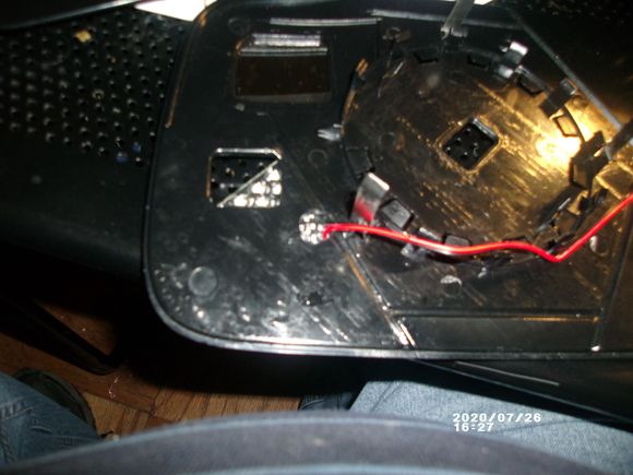 Had to drill this hole for the wiring.