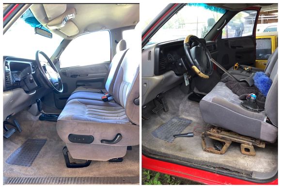 Thanks to LKQ pick-a-part, upholsterers, purple power, a pressure washer and DodgeForum!