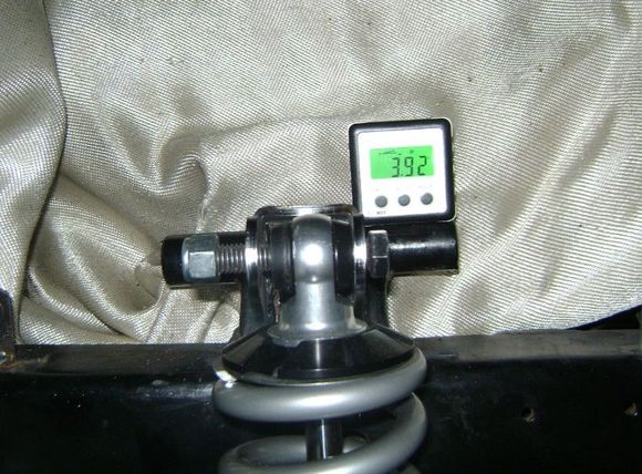 Passenger side on the a-arm mount tube. 