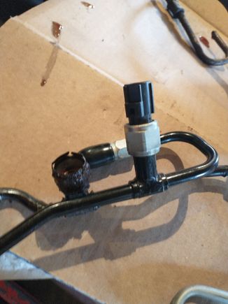 Rusted nut that held the sensor in place