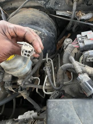 This was another connector that was unplugged not sure what it goes to. 