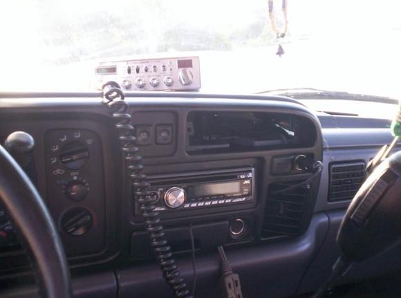 CB, radio, and power outlets (I have an inverter installed in the dash)