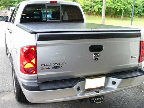 TruXedo TruXport tonneau cover and Batman etched aluminum hitch cover- June 2008