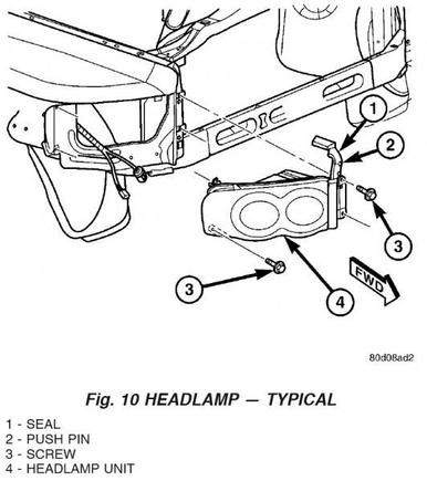 02-05 headlight assembly