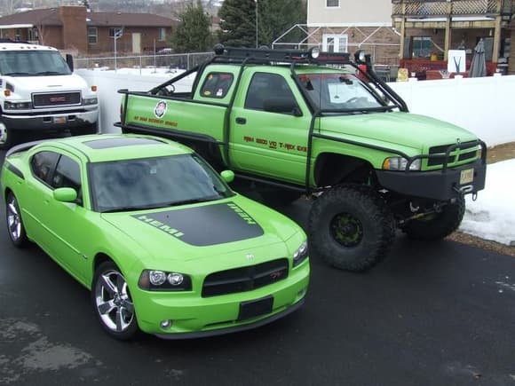 Fraternal Twins.  07 Daytona and Dodge T-Rex