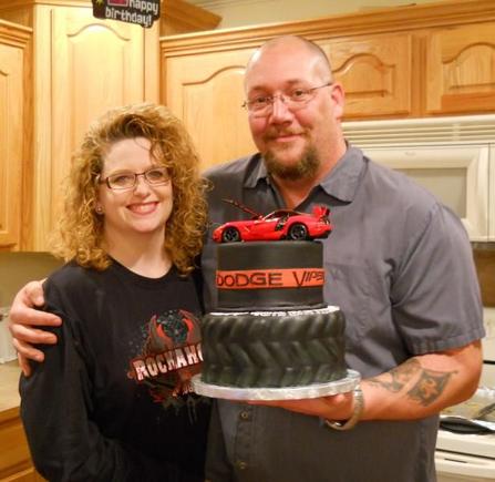 40TH B-DAY VIPER CAKE