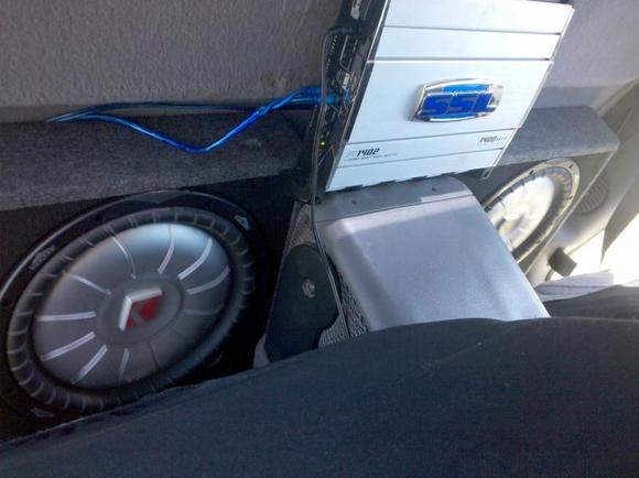 my 2 cvt12 with a ssl 400rms amp