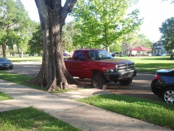 Nice day, pretty truck