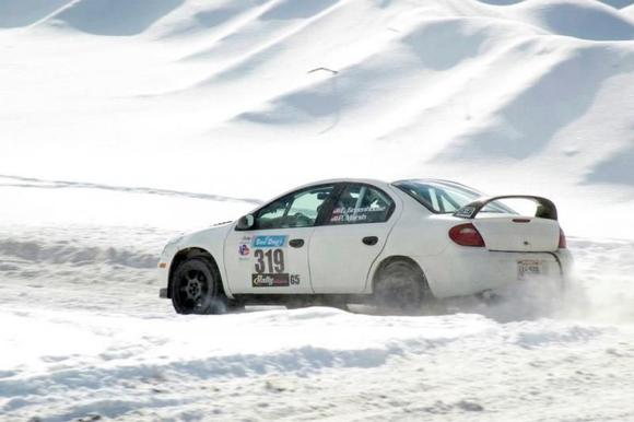Chris Greenhouse on the SuperSpecial Stage at Sno*Drift Rally 2013

photo by Ben Newburn