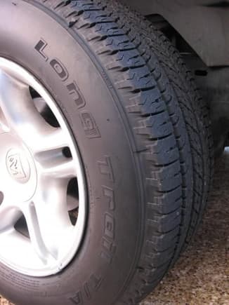 Brand new model tire from BFGoodrich.  LongTrail Touring T/A's.  Really great tire for comfort, low noise and overall handling on most type of surfaces.