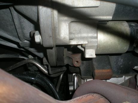 block heater behind starter