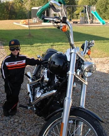 Son &amp; 07 Wide Glide Bike