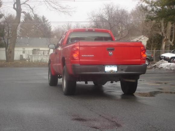 Rear Shot, 2&quot; Blocks installed with longer U-bolts.