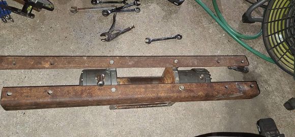 This is the Base of the frame I made, I still need to add a LOT of re-enforcement and add some sort of bracing from the winch plate to the fairlead mounted on the front bumper. 

Or I may decide to add the fairlead behind the front bumper and hide it with a license plate. I haven't decided yet. 