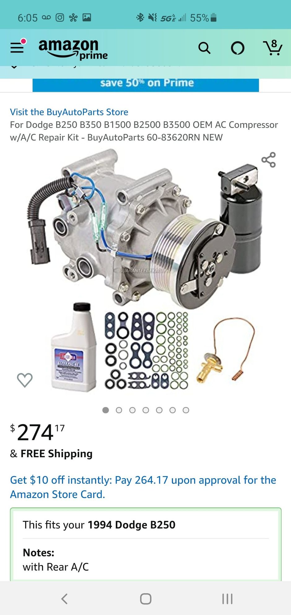 R12 vs r134A . Amazon compressor kit?