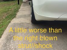 driver rear 2 explained.  it is slightly off, but major drive problems.