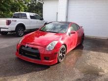 infiniti g35 , red , gtr body kit                        #g35#redcar#monbb#bodykit#gtrstyle#34#infiniti#car#passion#flash#sun#love2ride