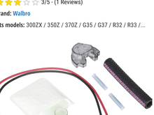 The Walbro install kit which I am missing the insulator 