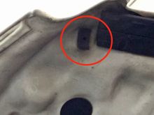 This is under the hood. It's also like a bumper stopper