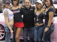Me and the girls working at the World of Wheels.