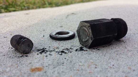 Clutch throw out arm pivot bolt