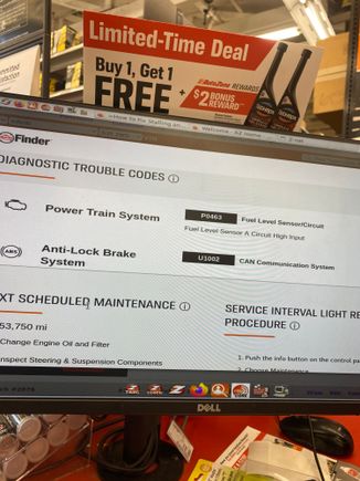 Also can you tell me what that code about the brakes mean. I did change my front brake pads last week with a friend. 
