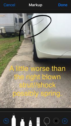 driver rear 2 explained.  it is slightly off, but major drive problems.