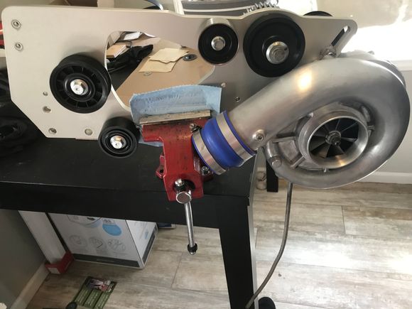 This is after the refinish, two new pulleys, and new bearings in the cog drive. 