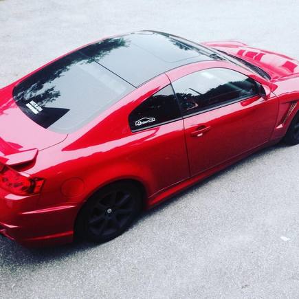 infiniti g35 , red , gtr body kit                        #g35#redcar#monbb#bodykit#gtrstyle#34#infiniti#car#passion#flash#sun#love2ride