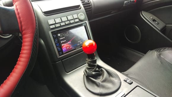 This shifter was installed in 5 minutes, just push down to shift from park to reverse or drive. Manual mode works the same.