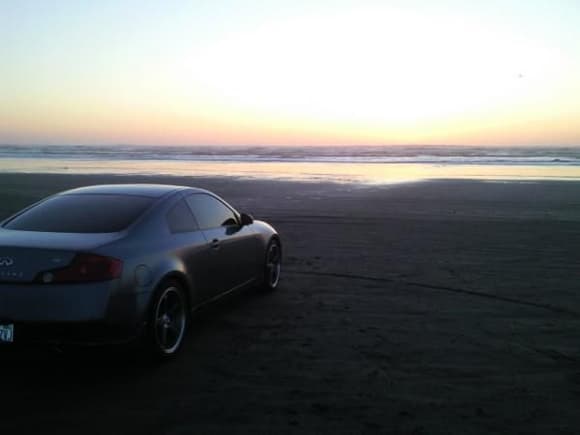 sunset on the beach