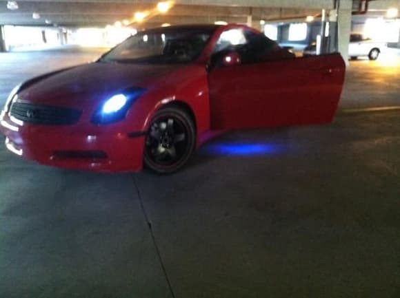 HID lights and Blue door lights, also installed blue LED strips around the floor panels