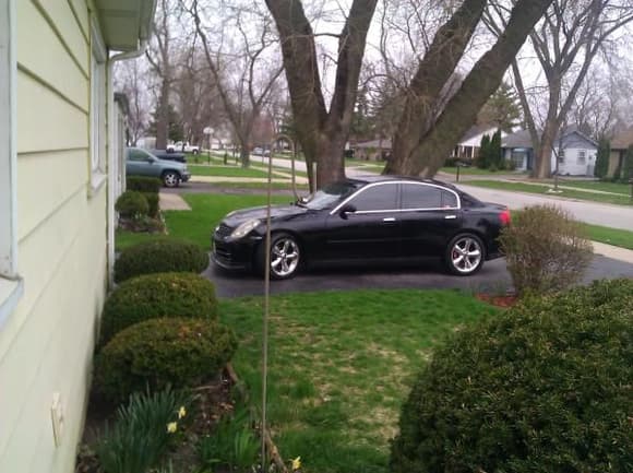 my sedan with stang rims