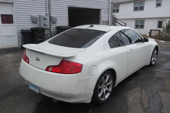 Rear is dirty, been in garage all winter.