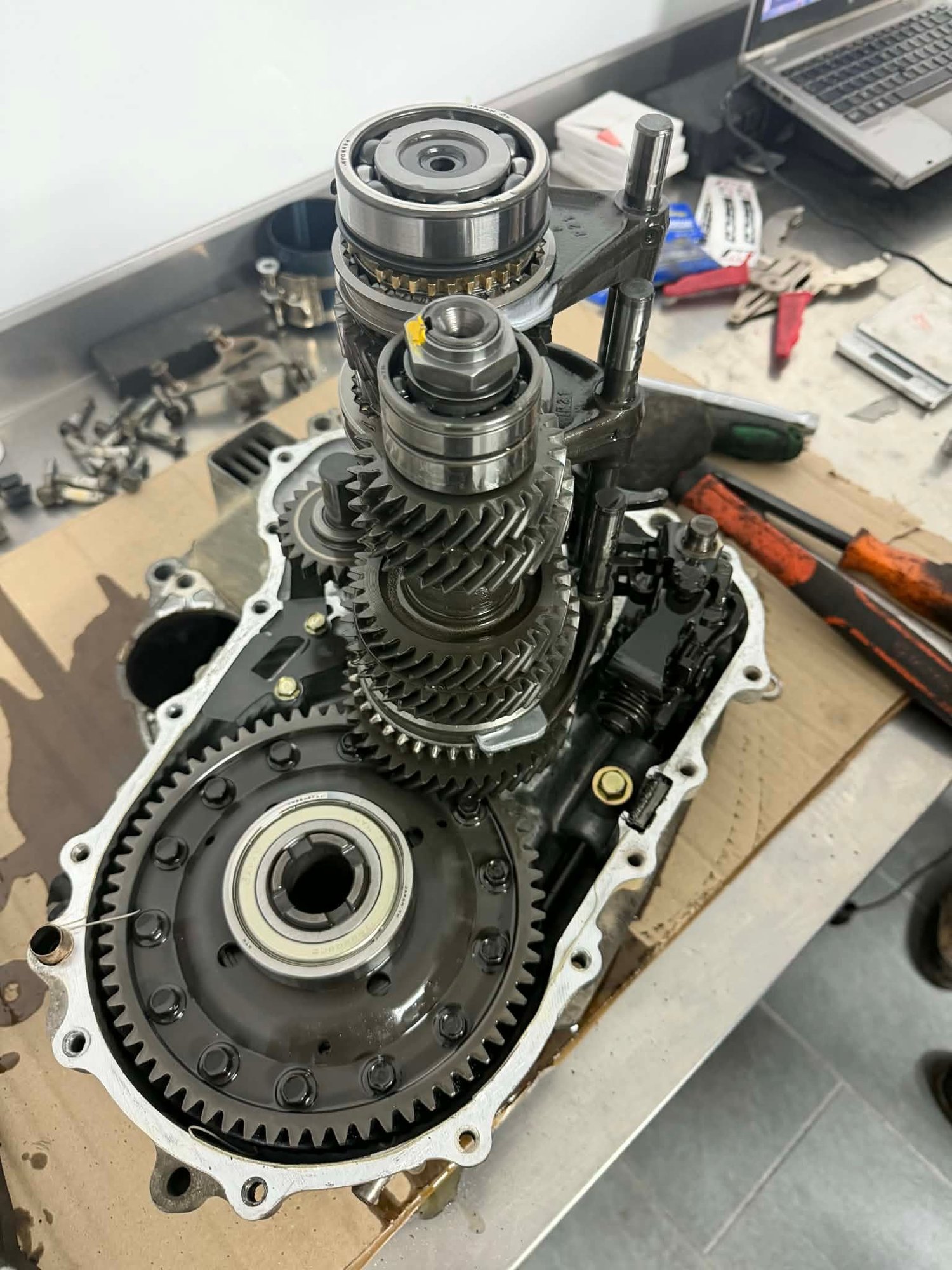 Gearbox when FIRST opened UP