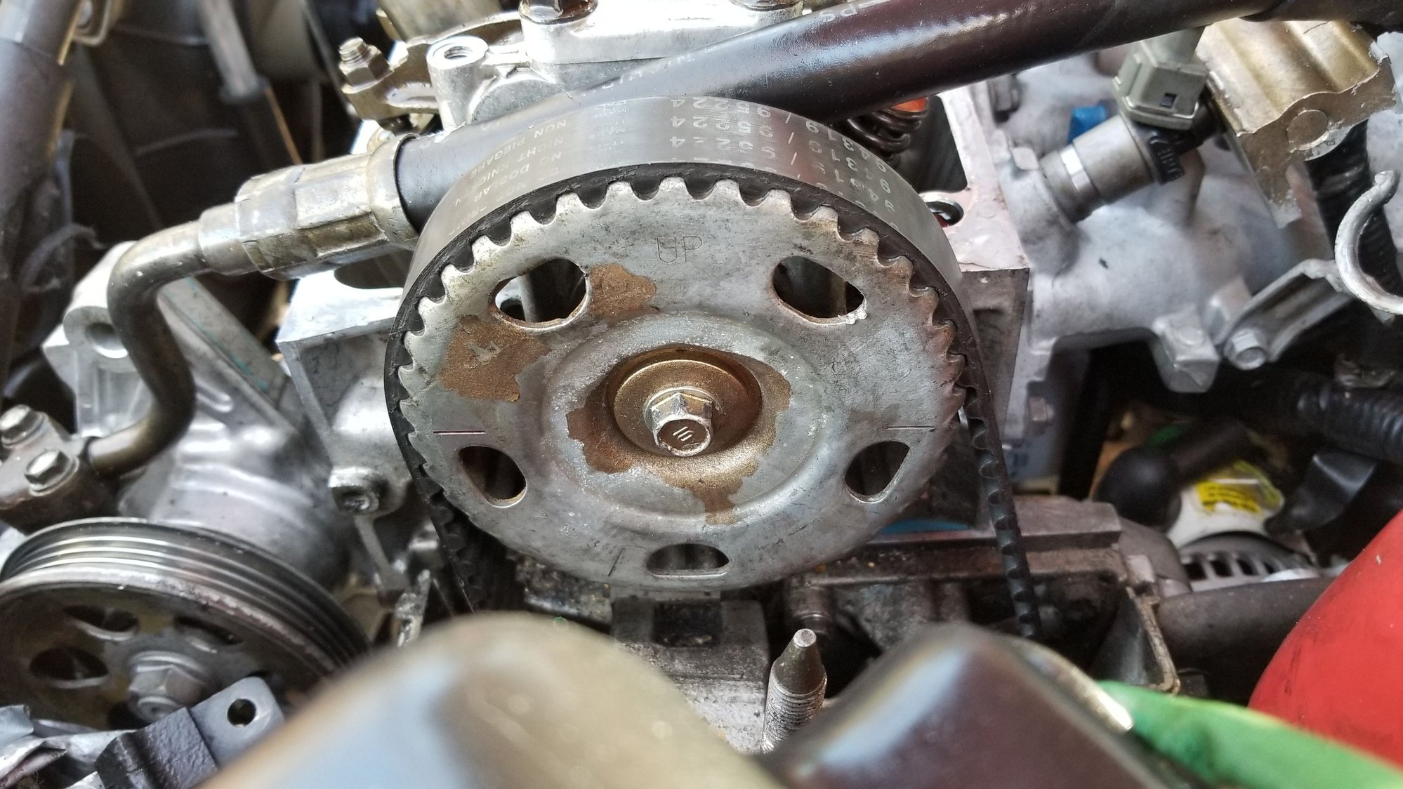 Cam pulley and crank pulley not aligned? HondaTech Honda Forum