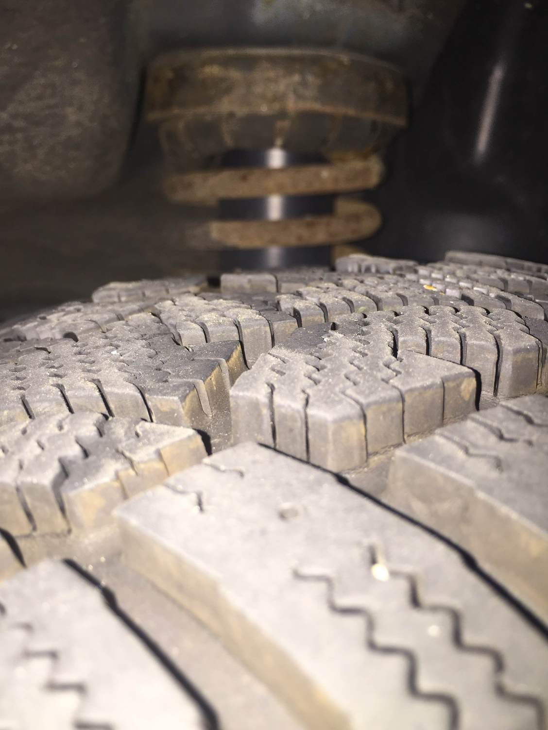 Rear Snow Tire Cupping Chunks of Tread Missing HondaTech Honda