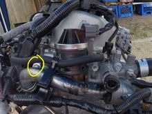 Replace this silver bolt with the pressure switch