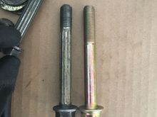 This is why I needed new mount bolts.  Old ones weren’t threaded far enough, and required spacers. 