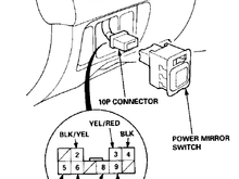 Mirror switch pinout