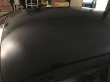 Daily driver roof after one coat of paint.