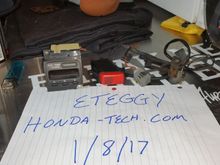 97-01 crv rd1...jdm clock with temp sensors and hazard switch 150 obo