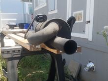 2 1/2 inch exhaust. Rsr ex mag resonator with unknown twin loop muffler. 150 firm.
