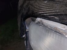 I might have to cut that lip off its not on my other fender.. im not shure