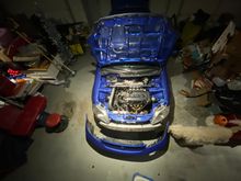 Bumper off for headlight work, 