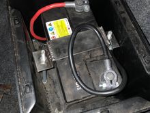 Woo! Made a battery tie down. The one that came in this kit was a POS, although I can not recall why. 