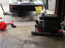 Yesterday finally got the motor out and apart 