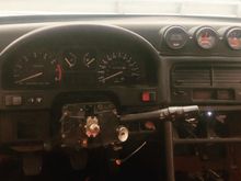 Mounted the gauges here as the wires just drop right down. No drilling or anything. Being held down with some 3m tape