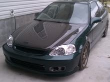 Old hood, pre-crack, old color of current wheels
